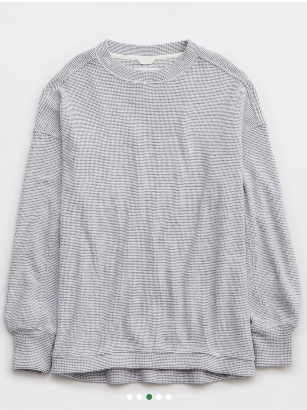 aerie getaway waffle sweatshirt